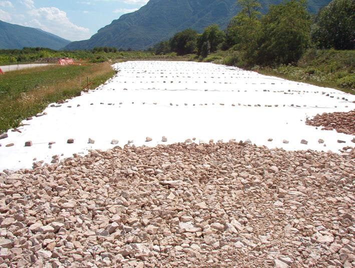 Geotextil aus Polyestervlies für den Kommunalbau