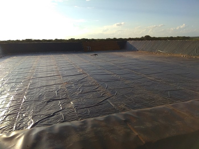 Geomembrane ทนต่อแรงกดทับ 1 มม