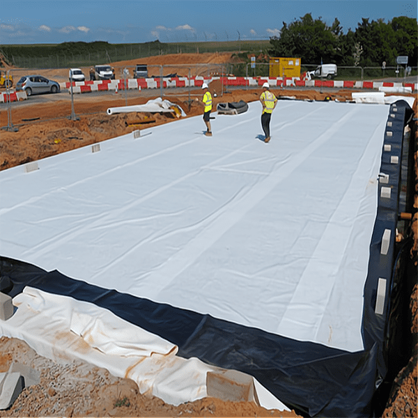 Geotekstil Bukan Tenunan Fabrik Bertetulang Poliester