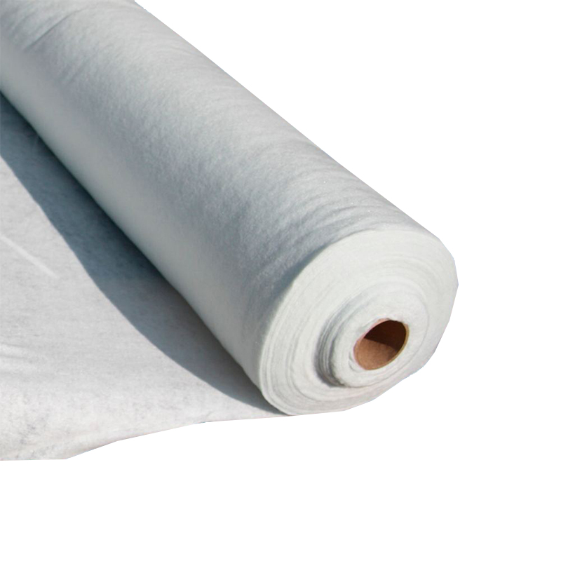 White polyester drainage nonwoven geotextile