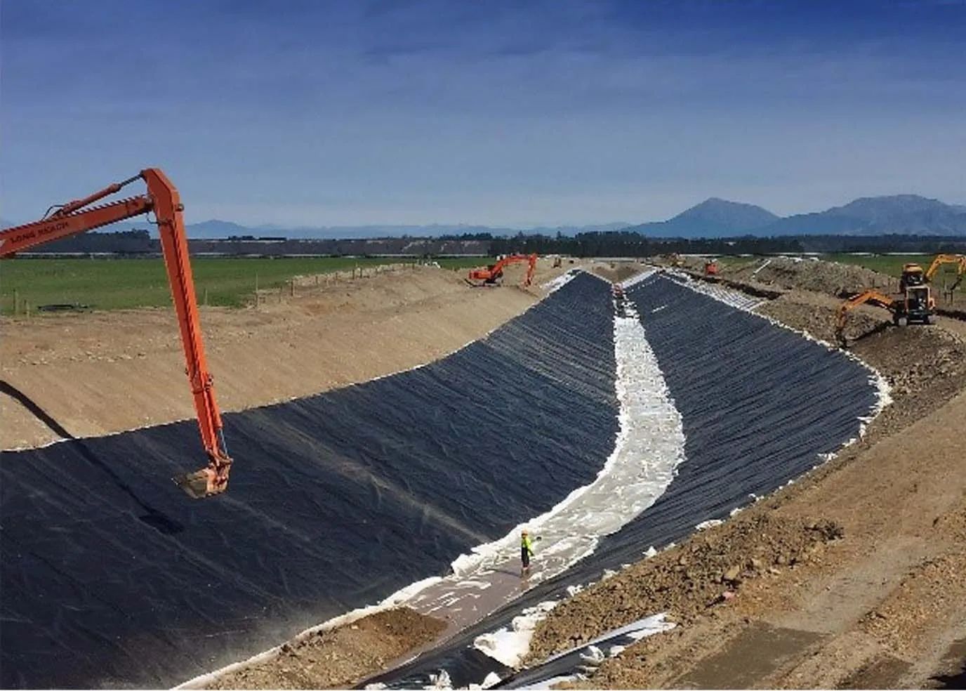 Geomembrana in HDPE con buona resistenza alla corrosione