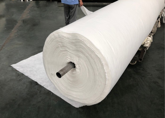 High weight puncture resistant non-woven geotextile fabric