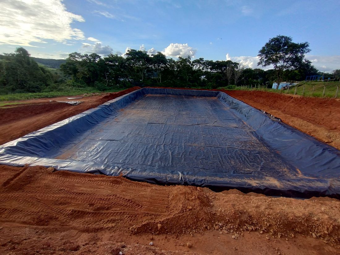 Geomembrane ทนต่อแรงกดทับ 1 มม