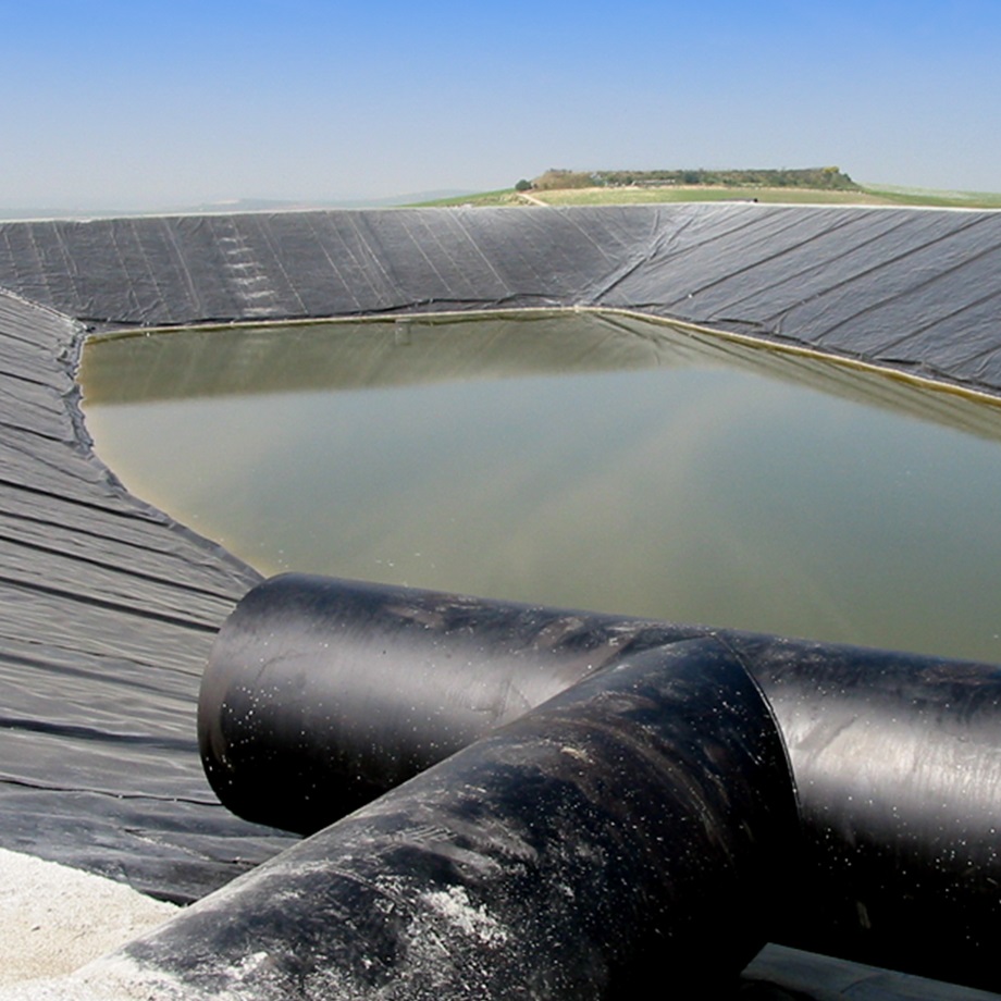 แผ่น geomembrane HDPE กันน้ำมาตรฐานสูง