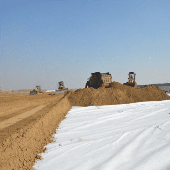 Yüksek çekme dayanımı ve iyi sünekliğe sahip dokunmamış geotekstil