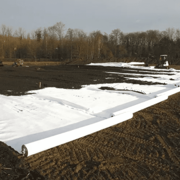 เข็มใยสั้นที่มีความแข็งแรงสูงระบายน้ำเจาะ geotextile นอนวูฟเวนโพรพิลีน